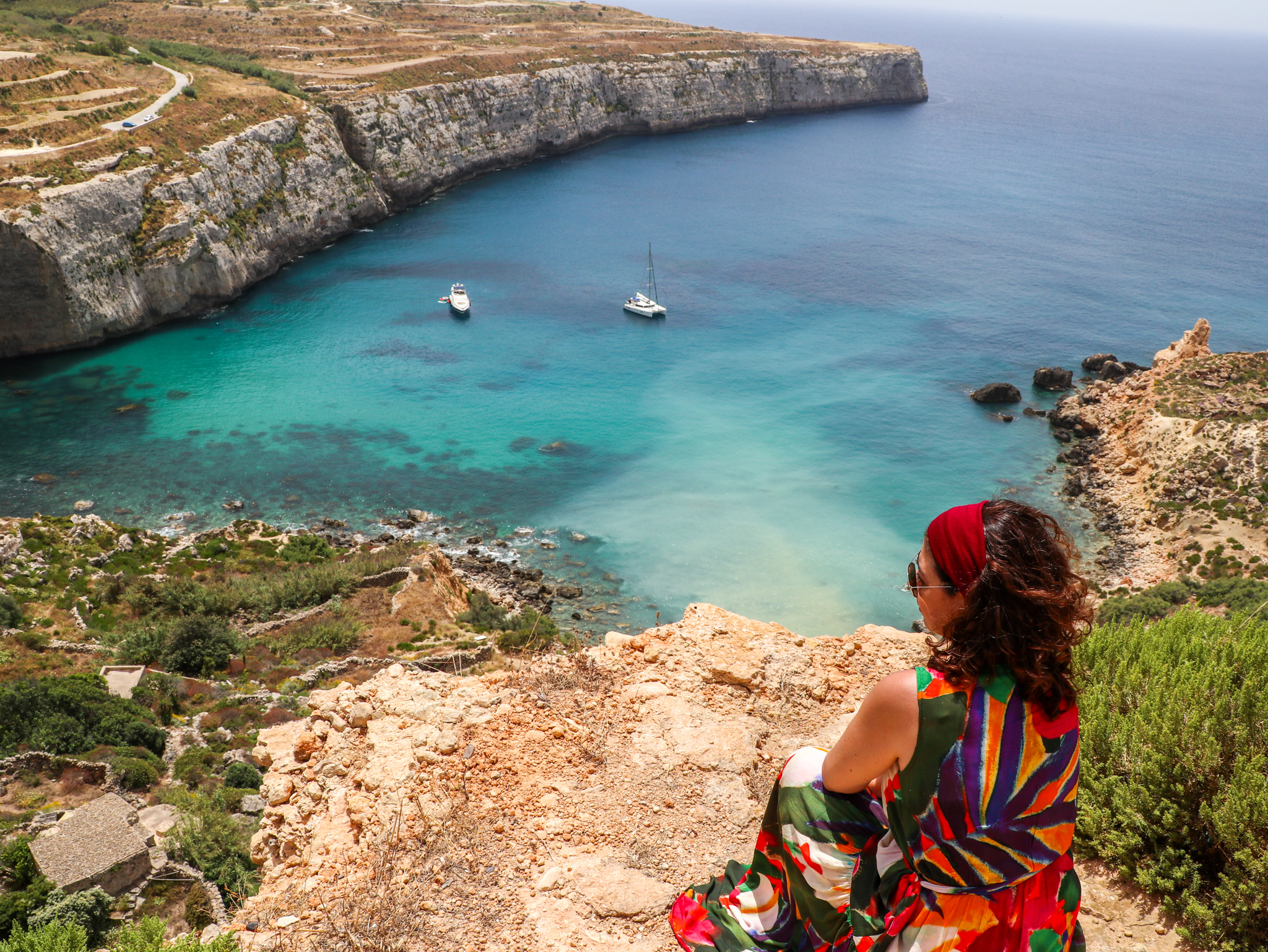 Vista para os penhascos de Dingli